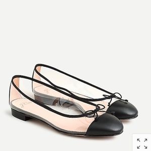 More pics added J. Crew Women's Transparent Kiki Ballets Flats